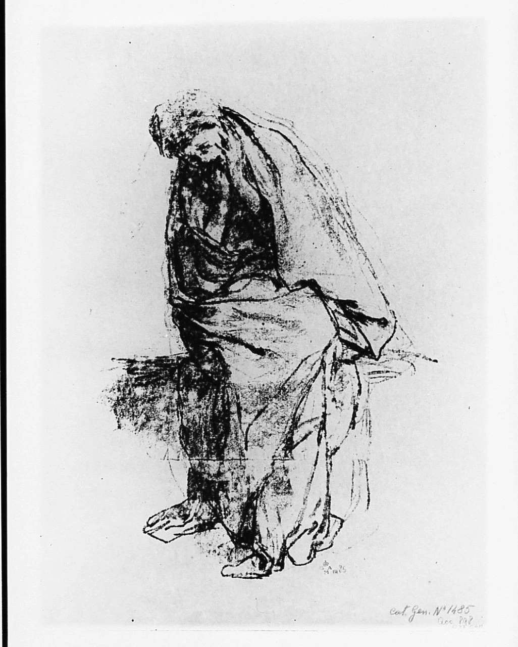 Figura femminile seduta - Gabinetto Disegni e Stampe degli Uffizi, Firenze